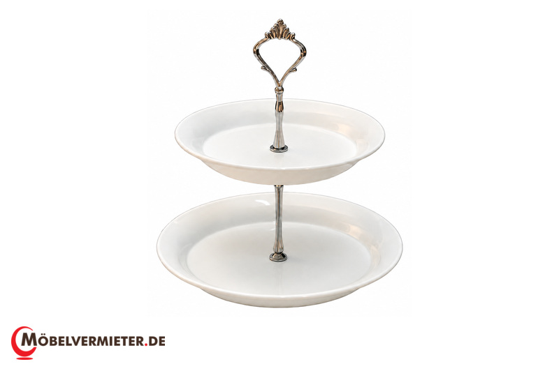 Etagere "Gala", Pozellan 2-Stöckig