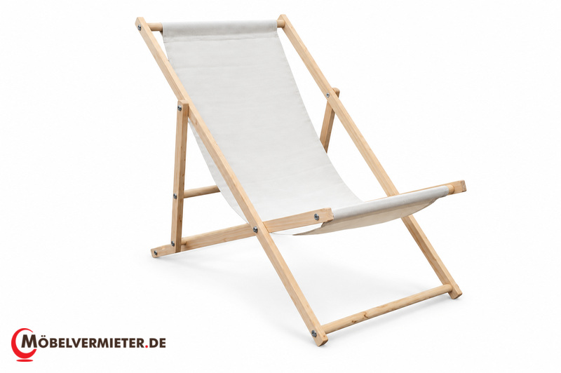Liegestuhl, holz-grau