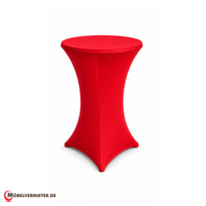 Stehtischhusse stretch rot